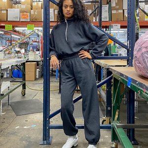 LA Apparel Fleece Sweat Set Size S